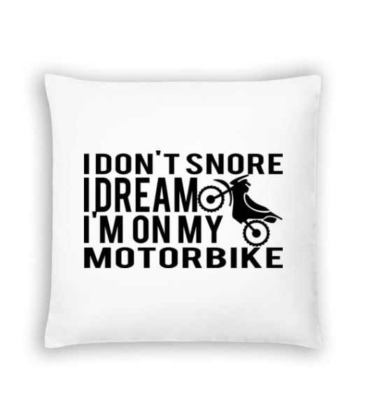 Dreaming Of My Motorbike - Kissen - Weiß - Vorne