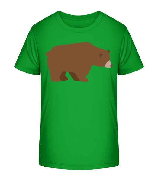 Trauriger Bär - Kinder Bio T-Shirt Stanley Stella - Grün - Vorne