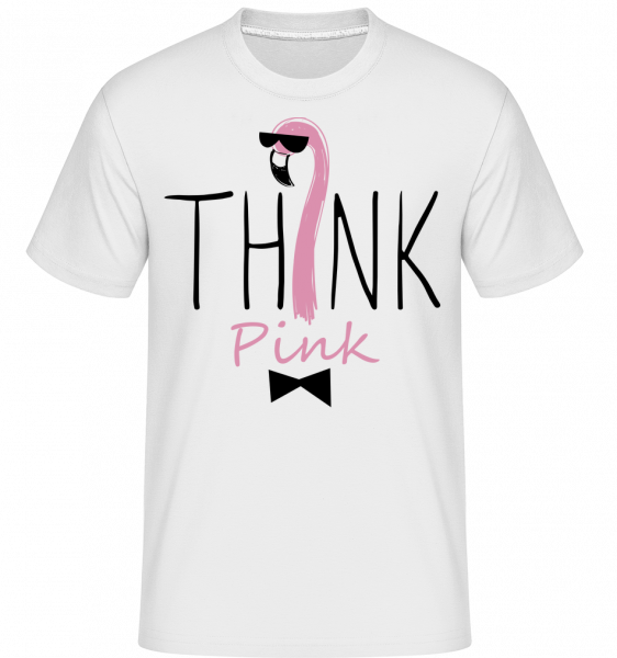 Think Pink - Shirtinator Männer T-Shirt - Weiß - Vorn