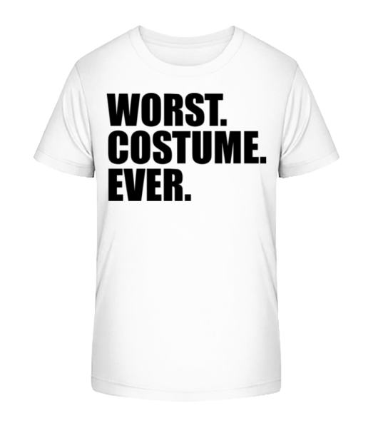 Worst. Costume. Ever. - Kinder Bio T-Shirt Stanley Stella - Weiß - Vorne
