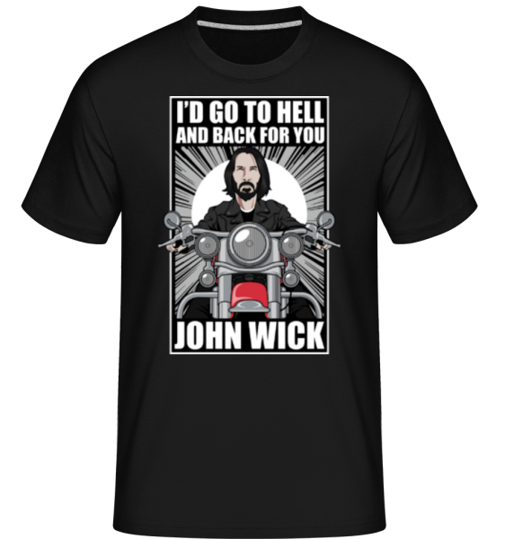 John Wick Biker - Shirtinator Männer T-Shirt - Schwarz - Vorne