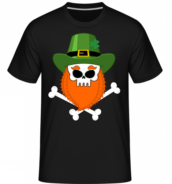 Irish Skull - Shirtinator Männer T-Shirt - Schwarz - Vorn