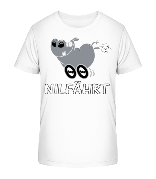 Nilfährt - Kinder Bio T-Shirt Stanley Stella - Weiß - Vorne