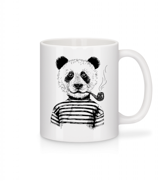 Hipster Panda - Tasse - Weiß - Vorn