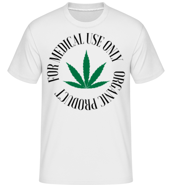 Medical Cannabis Icon - Shirtinator Männer T-Shirt - Weiß - Vorne