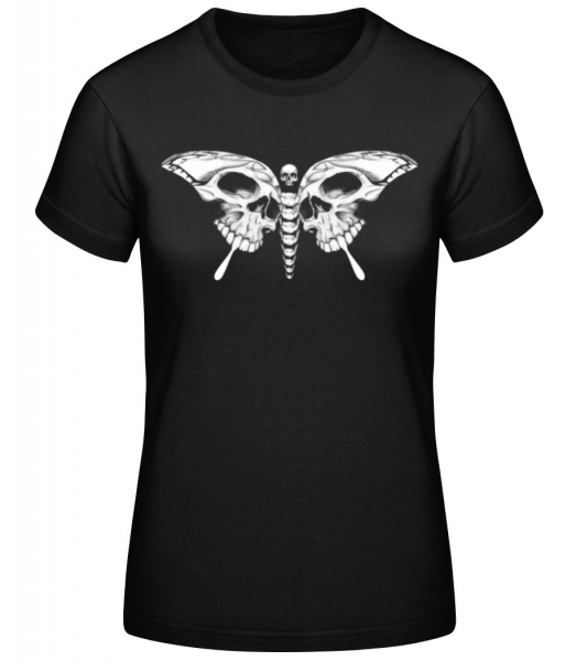 Schmetterling Des Todes - Frauen Basic T-Shirt - Schwarz - Vorne