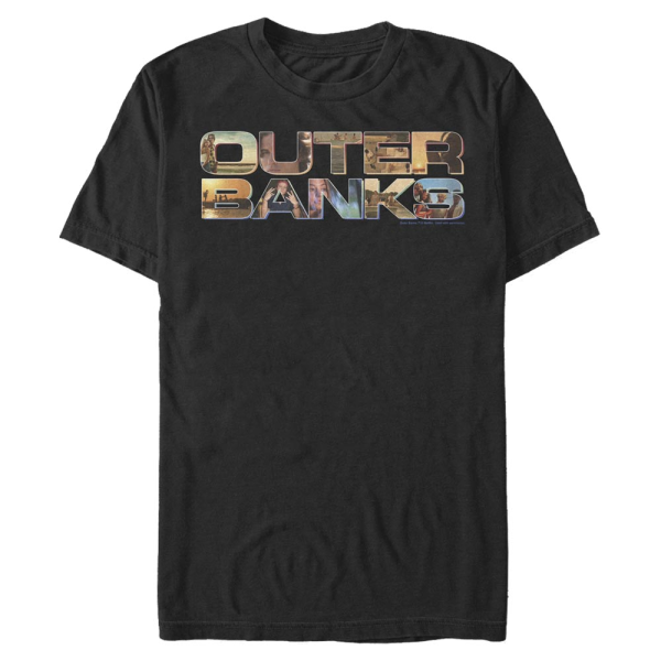 Netflix - Outer Banks - Logo OBX Photo - Männer T-Shirt - Schwarz - Vorne