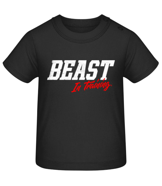 Beast In Training - Baby T-Shirt - Schwarz - Vorne