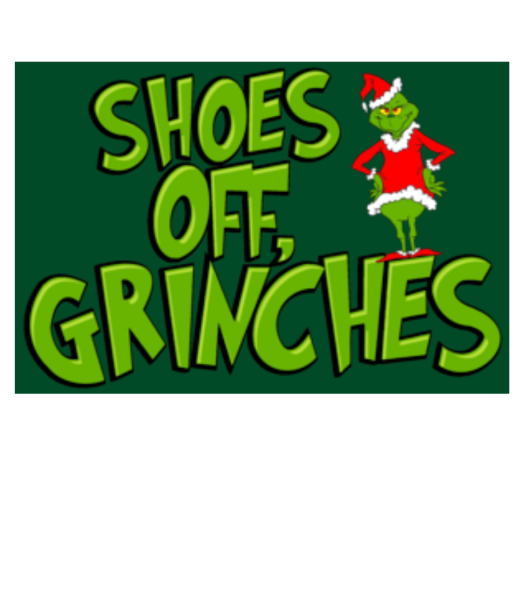 Shoes Off Grinches - Fußmatte - Weiß - Vorne