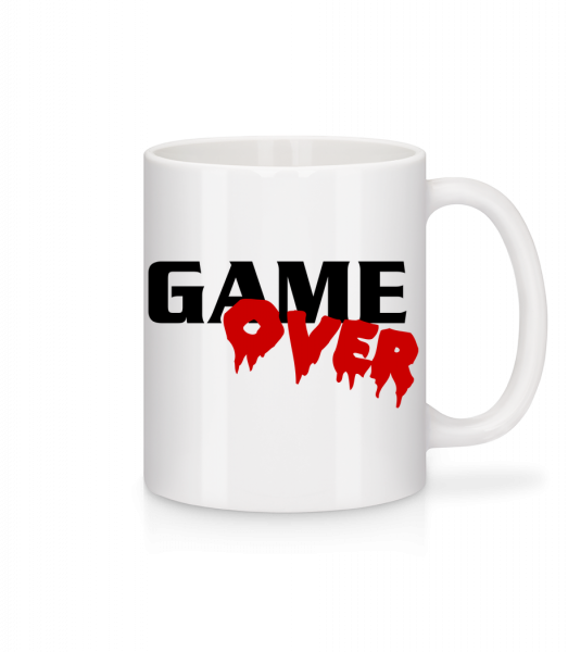 Game Over - Tasse - Weiß - Vorn