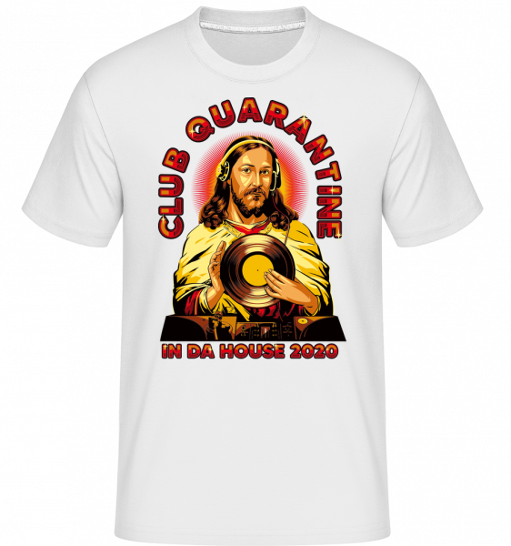 Club Quarantine - Shirtinator Männer T-Shirt - Weiß - Vorn