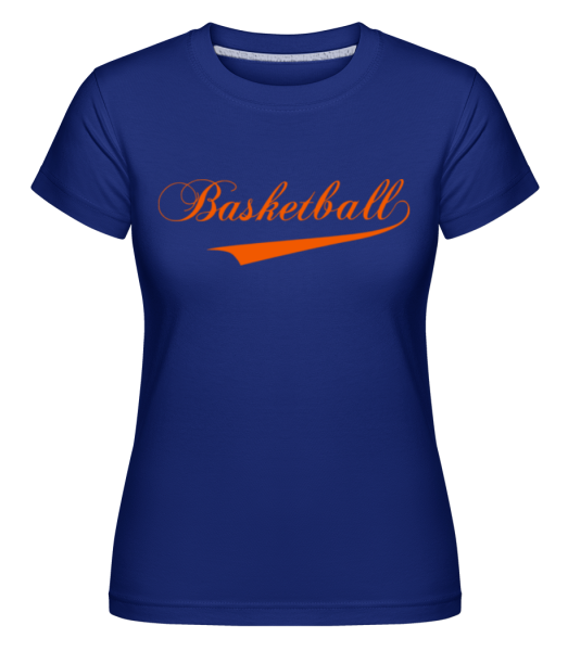 Basketball Schriftzug - Shirtinator Frauen T-Shirt - Royalblau - Vorne