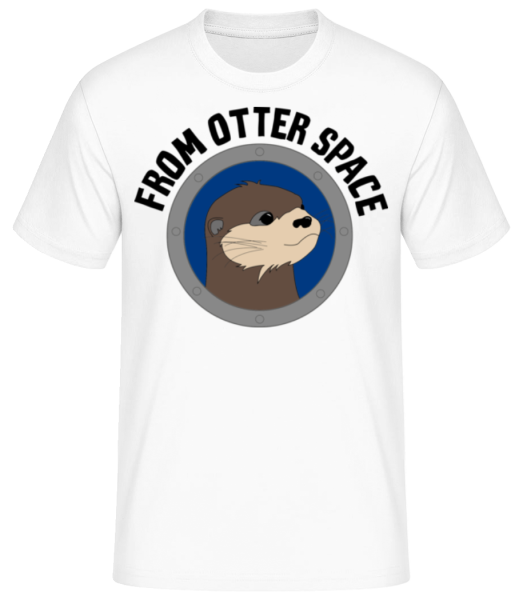 From Otter Space - Männer Basic T-Shirt - Weiß - Vorne