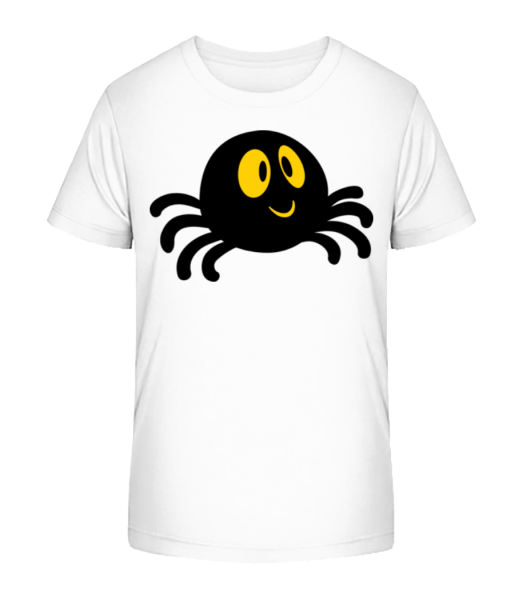 Comic Spinne - Kinder Bio T-Shirt Stanley Stella - Weiß - Vorne