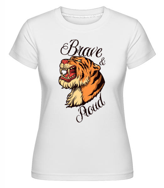 Tiger Head - Shirtinator Frauen T-Shirt - Weiß - Vorn