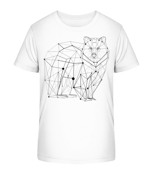 Polygon Bär - Kinder Bio T-Shirt Stanley Stella - Weiß - Vorne