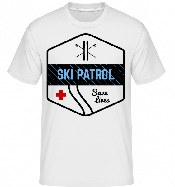 Ski Patrol Icon - Shirtinator Männer T-Shirt - Weiß - Vorn