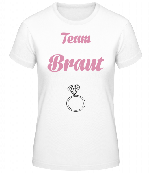 Team Braut Ringe - Frauen Basic T-Shirt - Weiß - Vorn