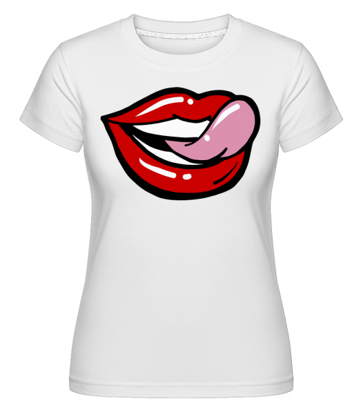 Red Lips - Shirtinator Frauen T-Shirt - Weiß - Vorn