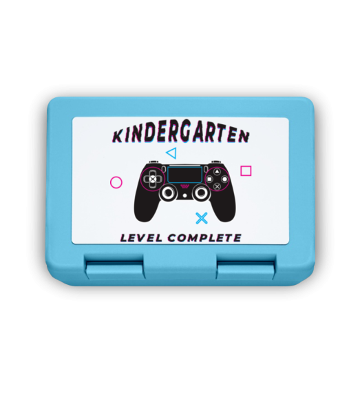 Kindergarten Level Complete - Brotdose - Hellblau - Vorne