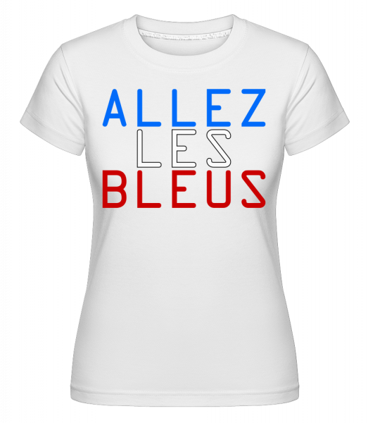 Allez Les Bleus - Shirtinator Frauen T-Shirt - Weiß - Vorn