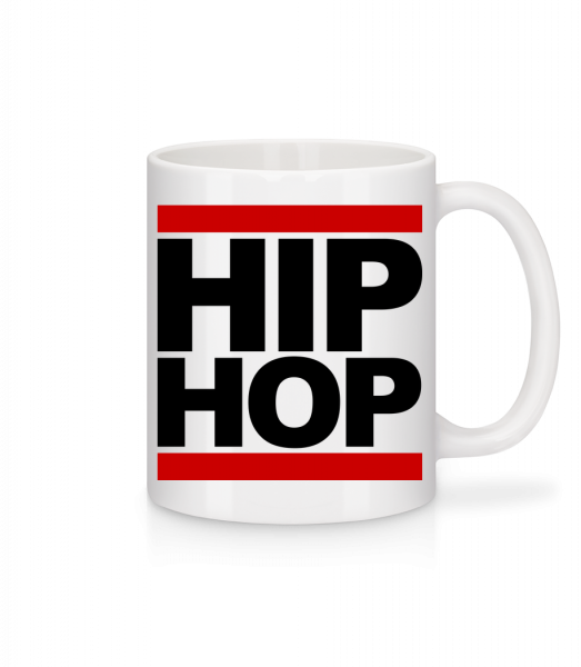 Hip Hop Logo - Tasse - Weiß - Vorn