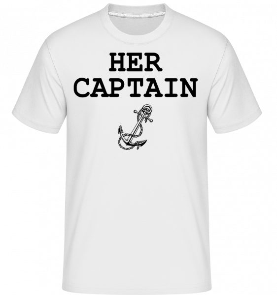 Her Captain - Shirtinator Männer T-Shirt - Weiß - Vorn