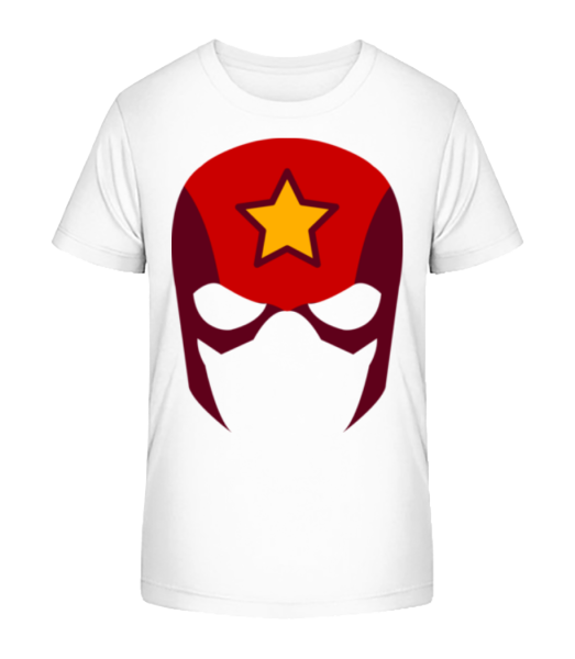 Superhero Icon - Kinder Bio T-Shirt Stanley Stella - Weiß - Vorne