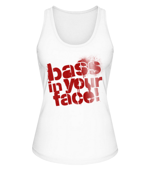 Bass In Your Face - Frauen Bio Tank-Top Stanley Stella - Weiß - Vorne