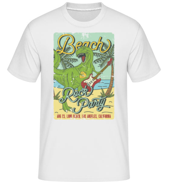 Beach Rock Party - Shirtinator Männer T-Shirt - Weiß - Vorne