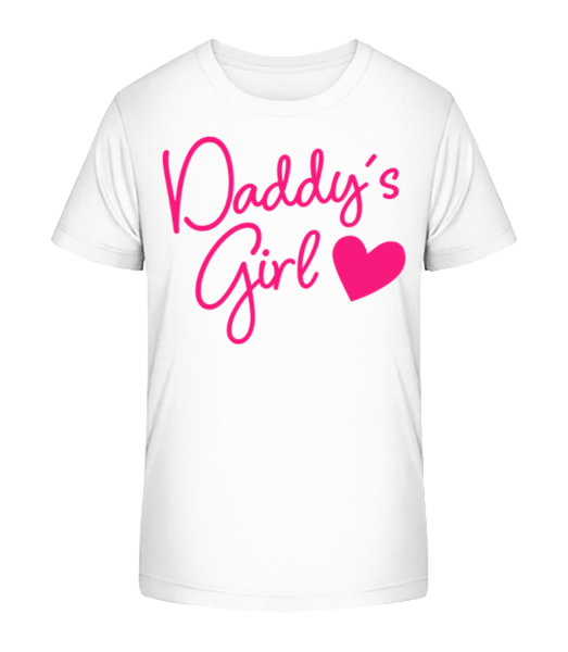 Daddy's Girl - Kinder Bio T-Shirt Stanley Stella - Weiß - Vorne