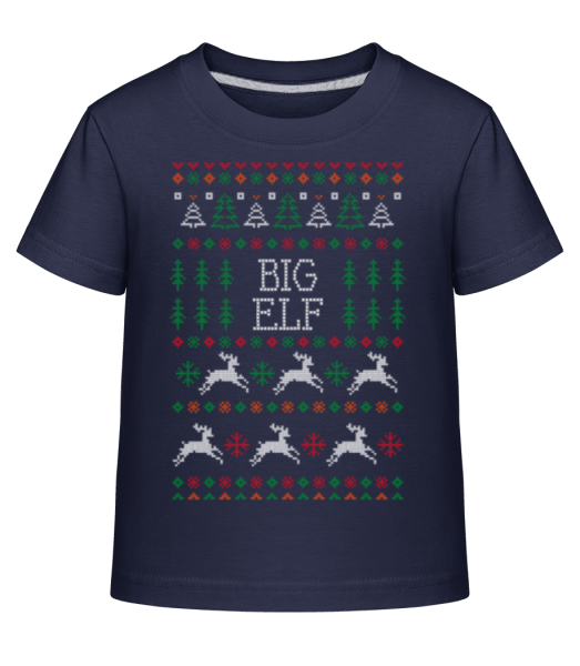 Big Elf - Kinder Shirtinator T-Shirt - Marine - Vorne