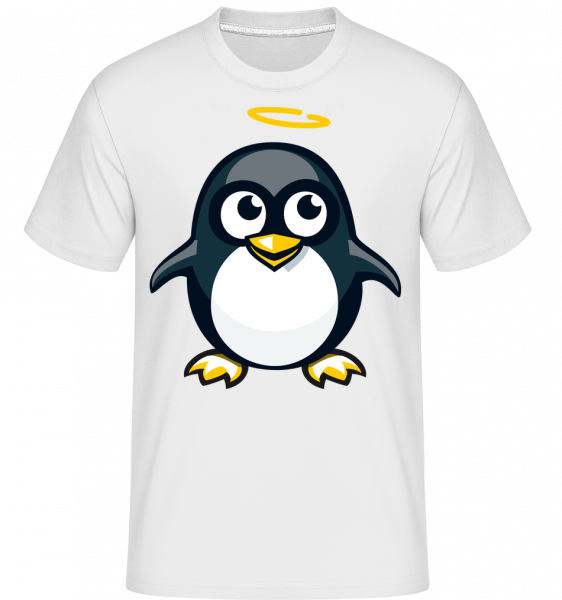 Angel Penguin - Shirtinator Männer T-Shirt - Weiß - Vorn