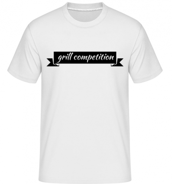 Grill Competition Sign - Shirtinator Männer T-Shirt - Weiß - Vorne