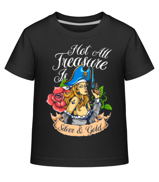Pirate Tale - Kinder Shirtinator T-Shirt - Schwarz - Vorne