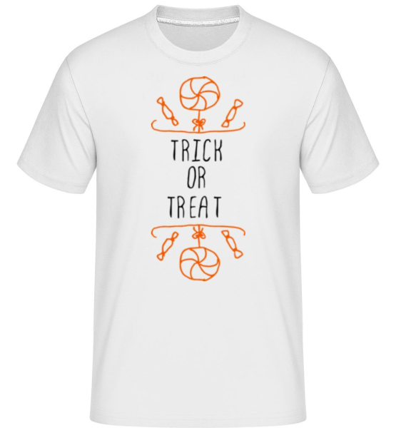 Trick Or Treat Bonbons - Shirtinator Männer T-Shirt - Weiß - Vorne