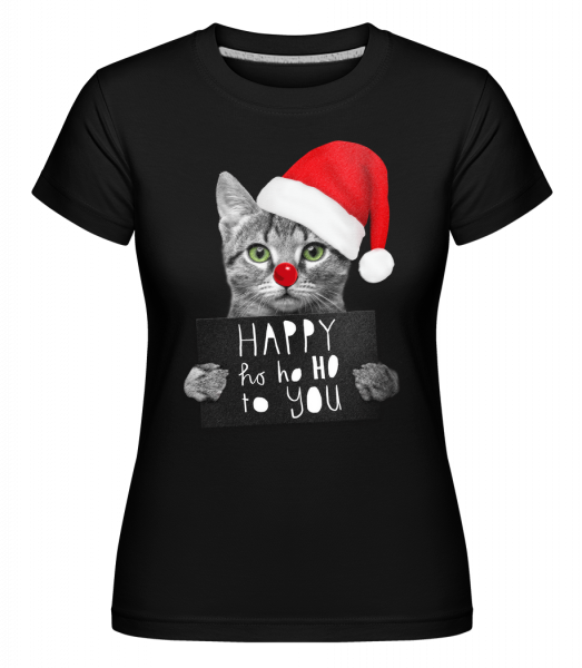 Happy Ho Ho Ho To You - Shirtinator Frauen T-Shirt - Schwarz - Vorn
