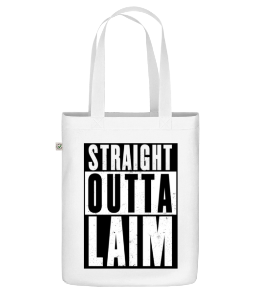 Straight Outta Laim - Bio Tasche - Weiß - Vorne