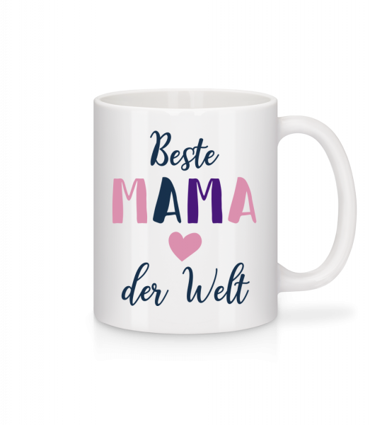 Beste Mama Der Welt - Tasse - Weiß - Vorn