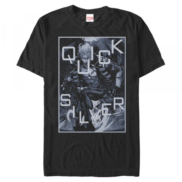 Marvel - X-Men - Quicksilver Silver Surf - Männer T-Shirt - Schwarz - Vorne