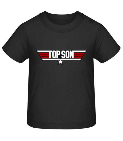 Top Son - Baby T-Shirt - Schwarz - Vorne