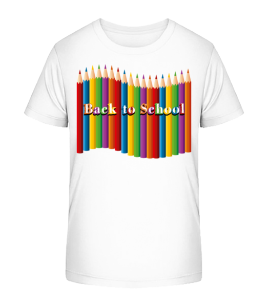 Back To School - Kinder Bio T-Shirt Stanley Stella - Weiß - Vorne