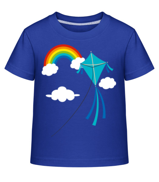 Flugdrache - Kinder Shirtinator T-Shirt - Royalblau - Vorne