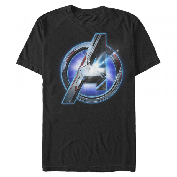Marvel - Avengers Endgame - Logo Tech - Männer T-Shirt - Schwarz - Vorne