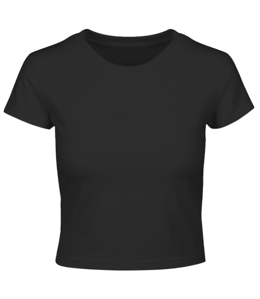 Cropped Shirt - Schwarz - Vorne