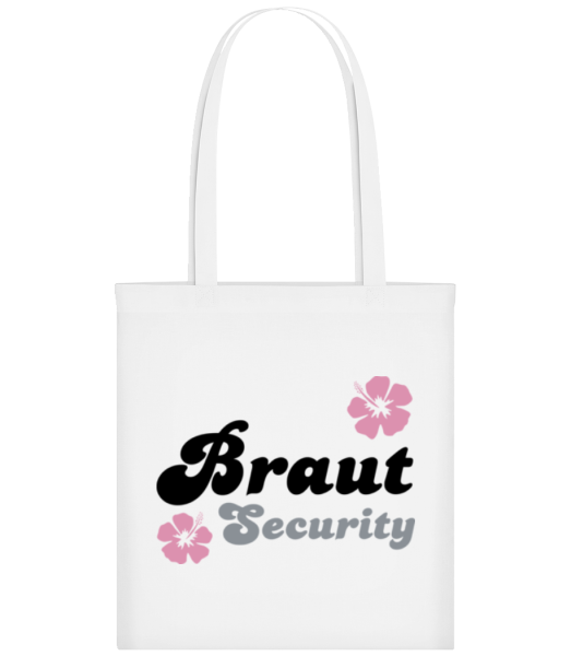 Braut Security Blumen - Stofftasche - Weiß - Vorne