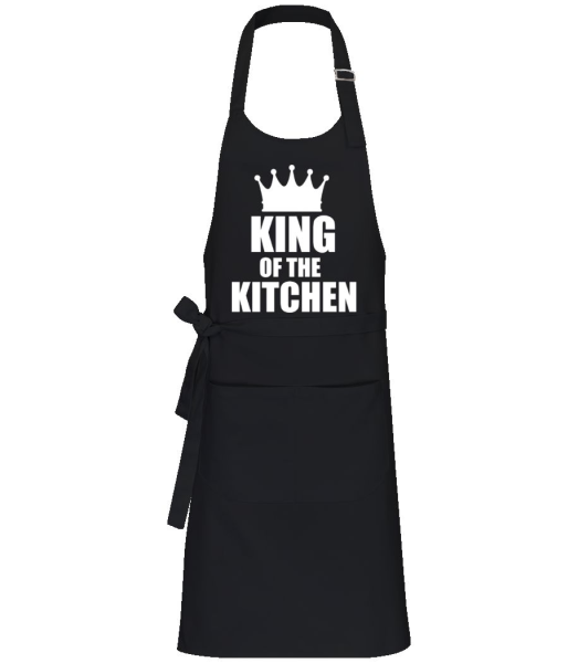 King Of the Kitchen - Profi Kochschürze - Schwarz - Vorne