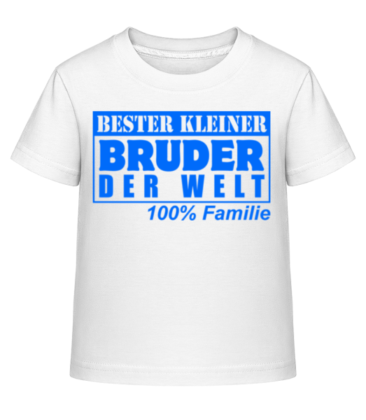 Bester Kleiner Bruder - Kinder Shirtinator T-Shirt - Weiß - Vorne