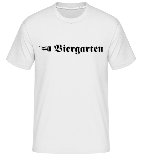 Biergarten - Shirtinator Männer T-Shirt - Weiß - Vorne