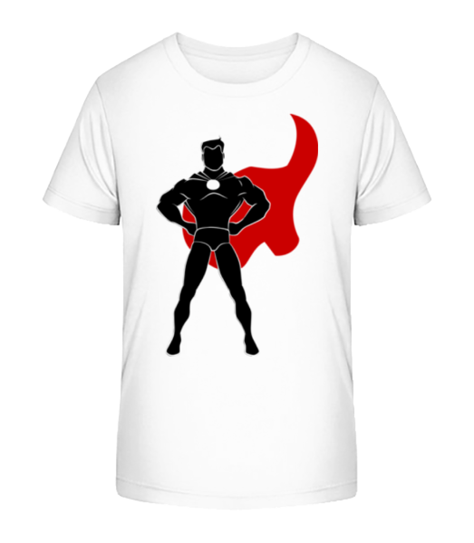 Superhero Standing - Kinder Bio T-Shirt Stanley Stella - Weiß - Vorne